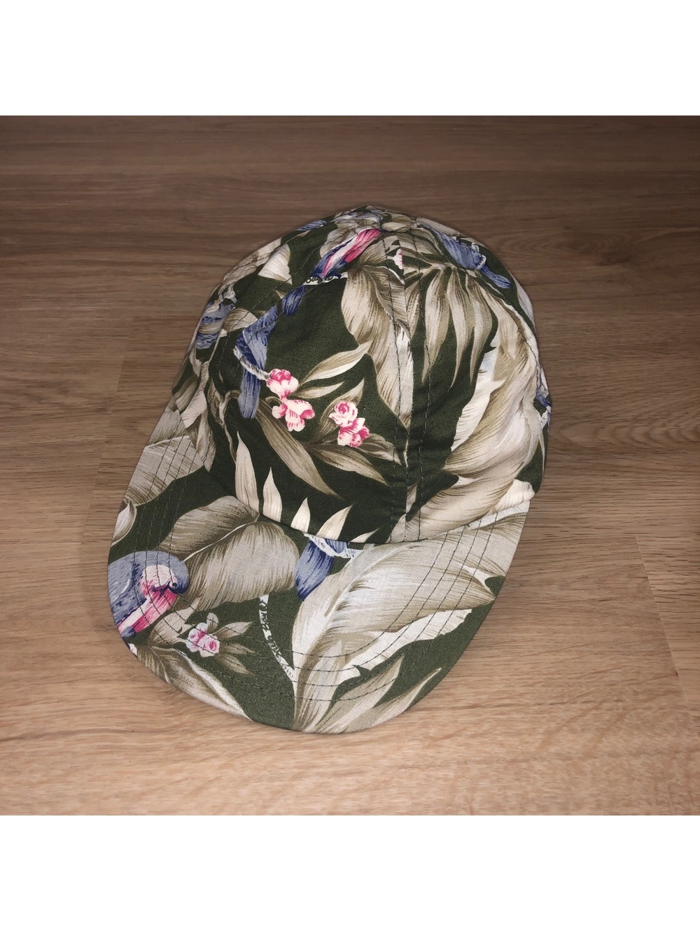 VINTAGE NEWT AT THE ROYAL HONOLULU HAWAIIAN FLORAL HAT TOUCAN BIRD RARE CAP